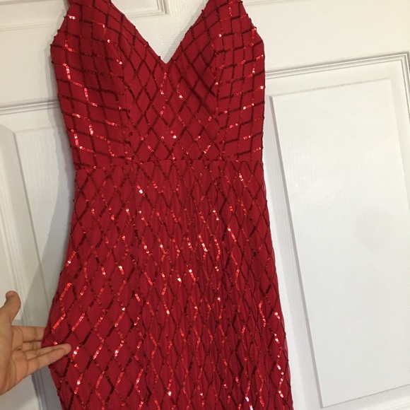 ✨SALE ✨ May Queen Couture Sequin Pattern Dress - Picture 2 of 15